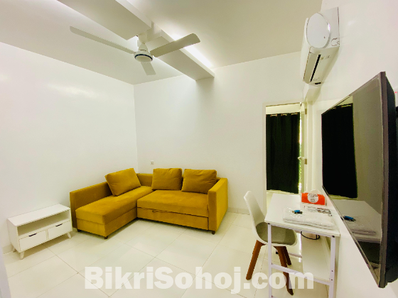 2-Room Furnished Apartments Rent in Bashundhara R/A